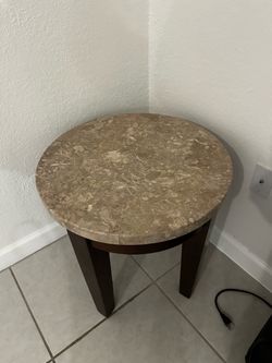 Real marble coffee table set and Headboard