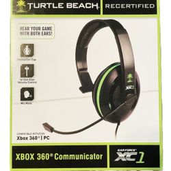 Turtle Beach Ear Force XC1 XBox 360 Live COMMUNICATOR Chat Gaming Headset gaming