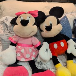 Disney Baby Mickey And Minnie Mouse Large Plush Set 