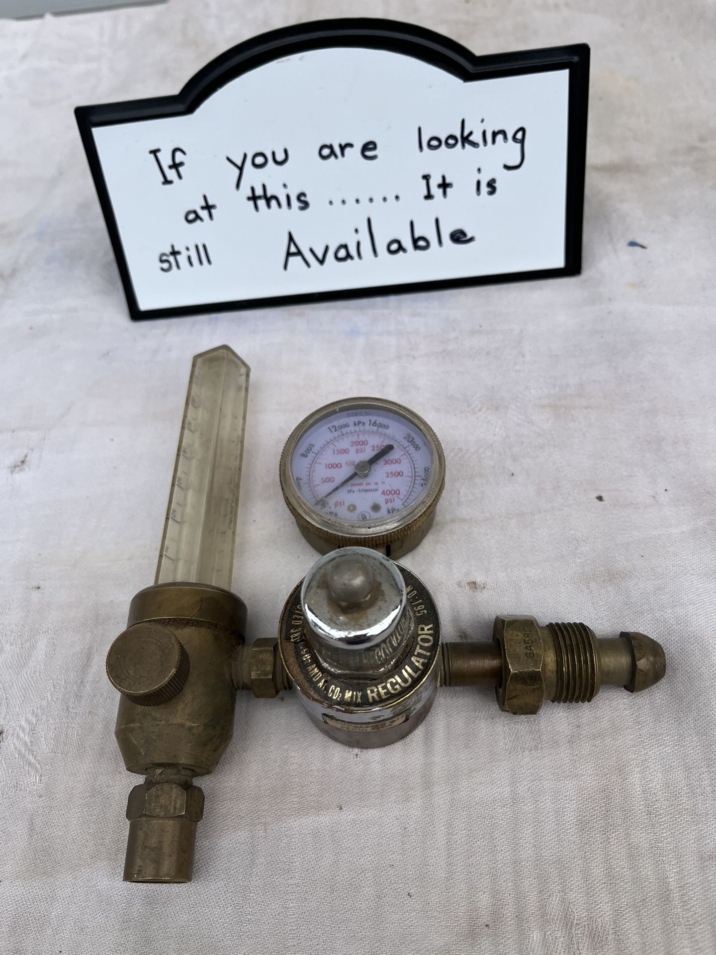 Welding Regulator. Please read the entire ad before responding.