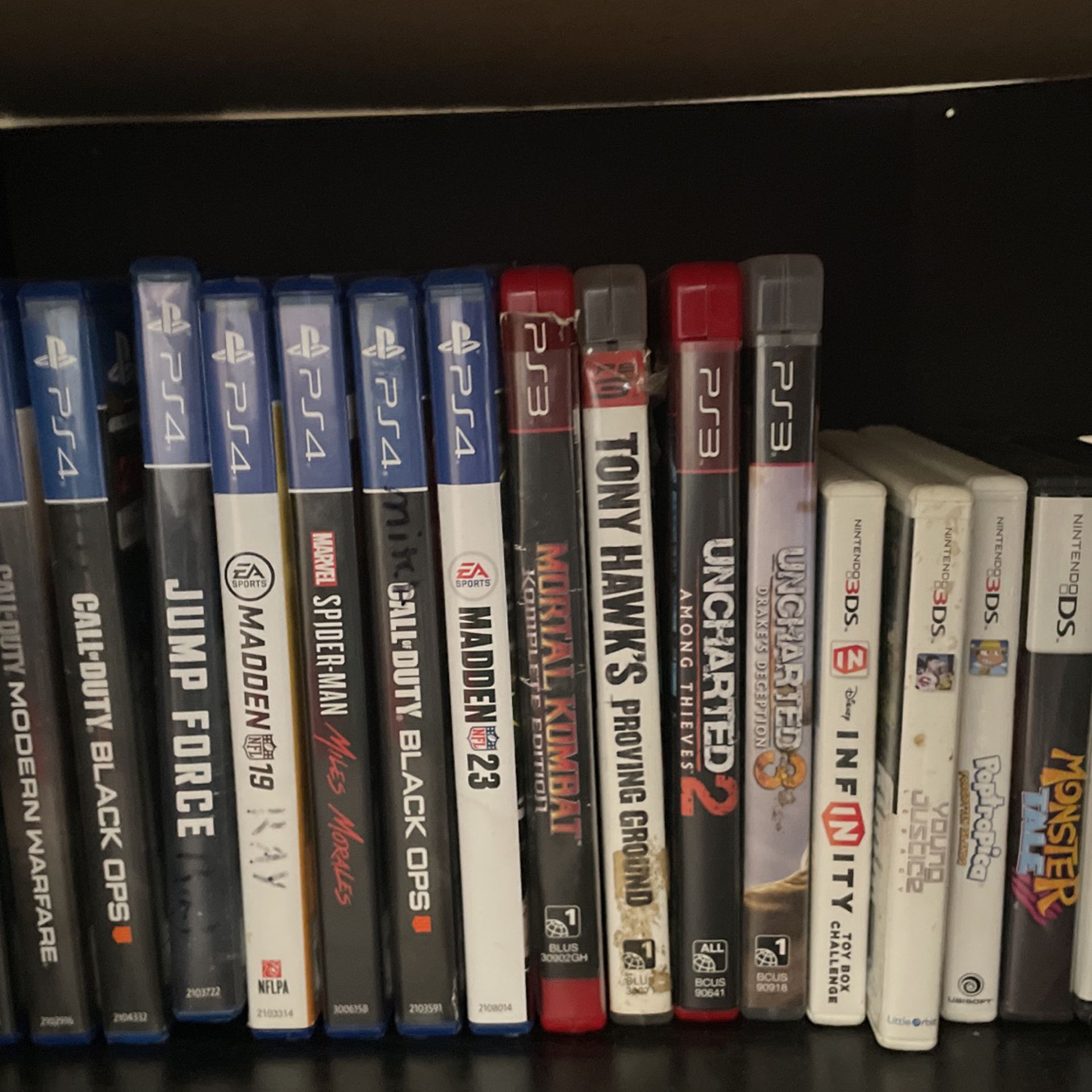 Games For PS4,PS3, And 3DS/DS