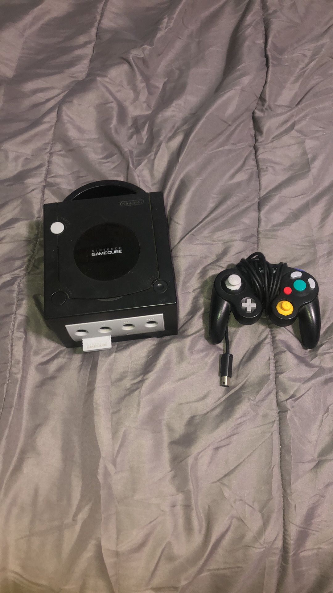 GameCube With Controller And Memory Card