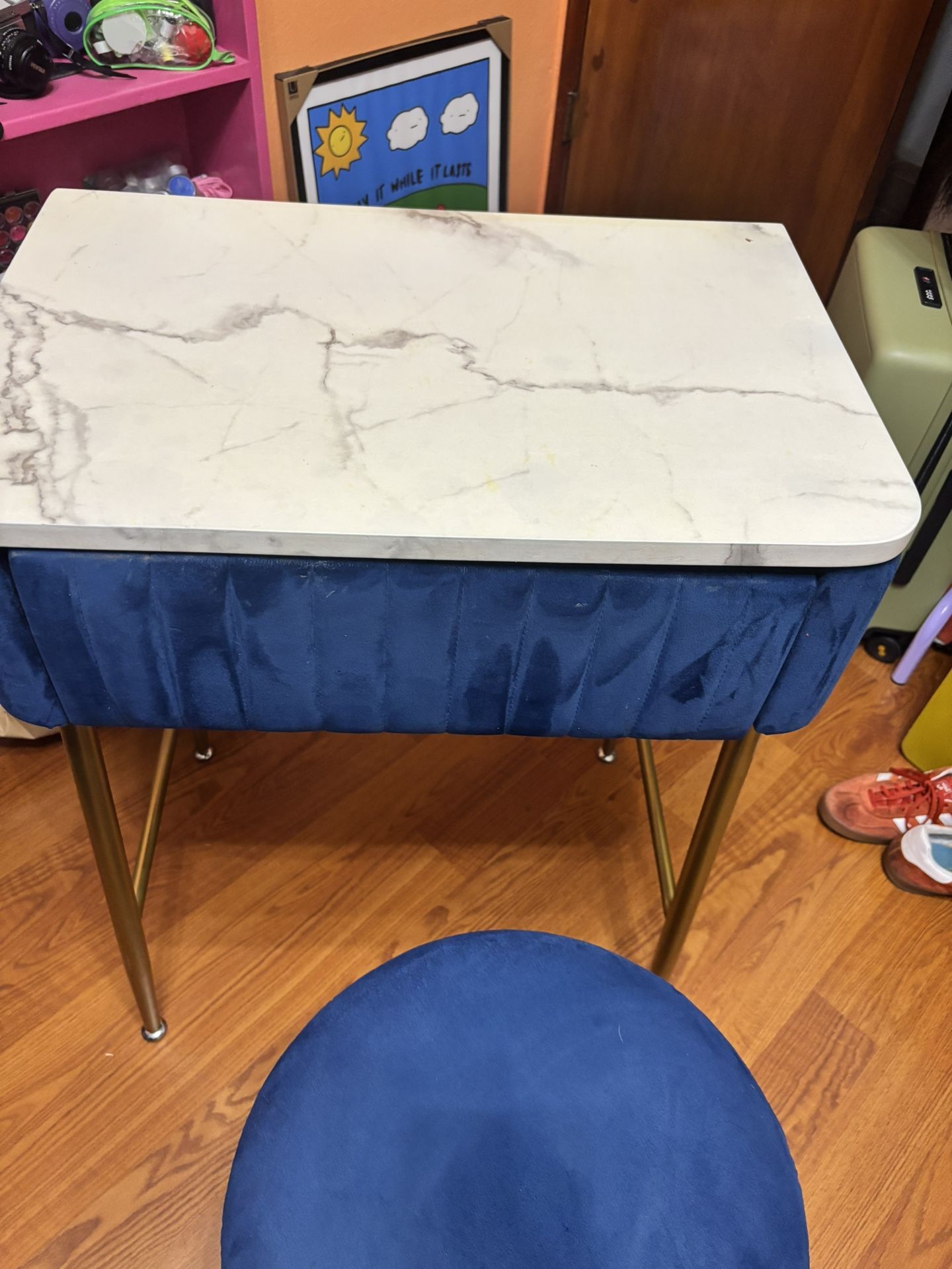 Modern Velvet Vanity Set 