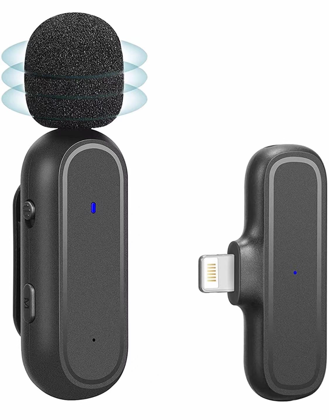 Wireless Lavalier Microphone for iPhone iPad