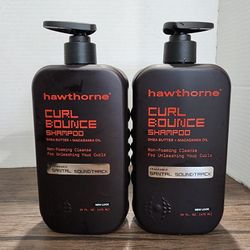 2pk Hawthorne Curl Bounce Shampoo Santal Soundtrack Shea Butter Macadamia Oil