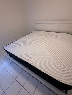 King size Bed Frame with mattress set. All new furniture free delivery free installation