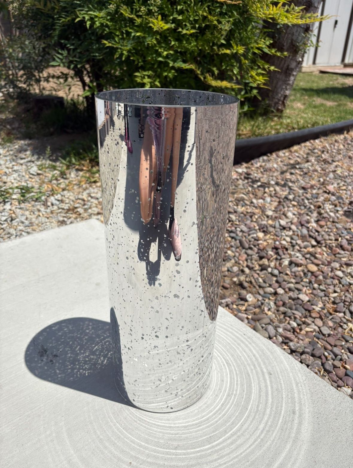 Silver Flower Vase