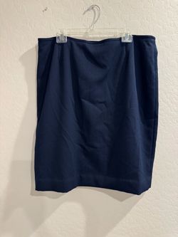 Navy Blue Pencil Skirt Size 18