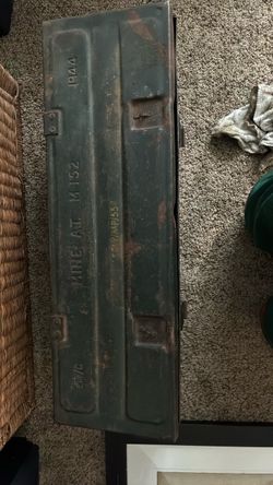WWII Military Metal Ammo Box Mine AT M152 1944