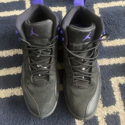 Jordan 12 black purple