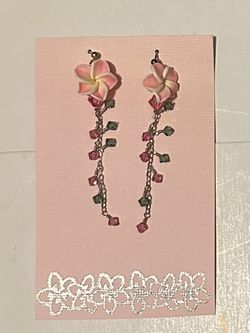 Plumeria Earrings 