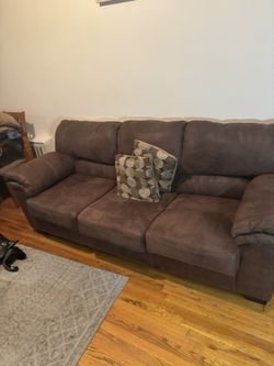 Brown sofa