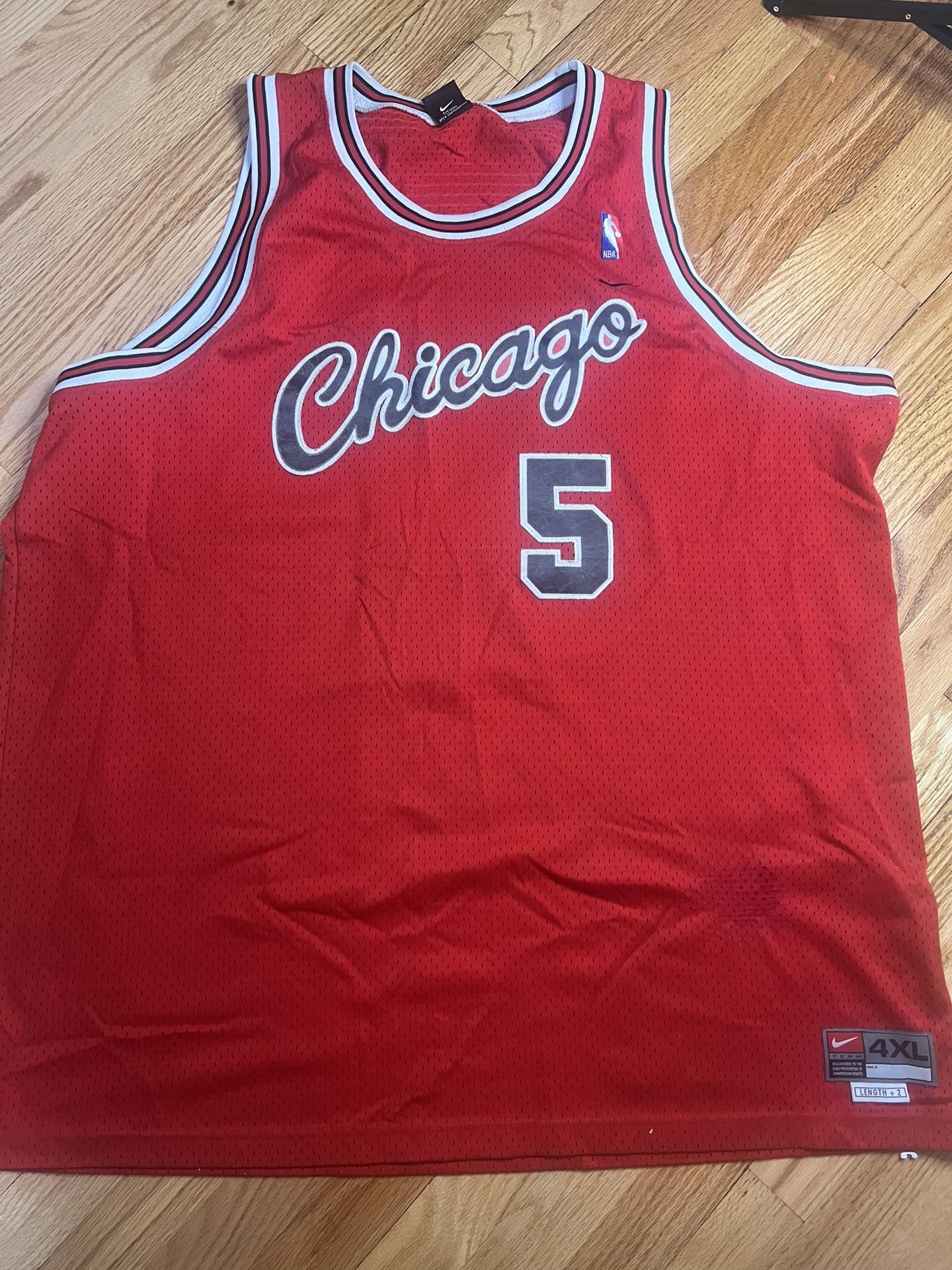 Nike Team Chicago Bulls Jalen Rose Jersey Size 4XL Stitched Vintage