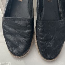 Dupe Gucci embossed espadrille 