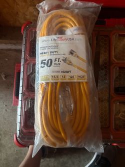 Life Supply USA 50 ft Heavy Duty Extension Cord