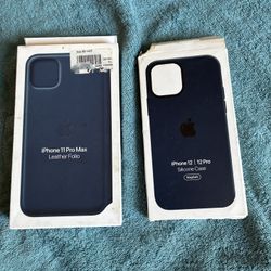 Apple 11pro Max & 12 Pro Leather Cases