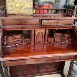 Antique Cherry Wood Office Desk