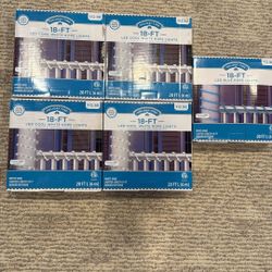 New 18 Foot Rope Lights Four White, One Blue