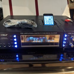 Pyle Hybrid Amplifier And Speaker Selector With Remote