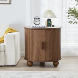 End Table With Storage &Charging Station