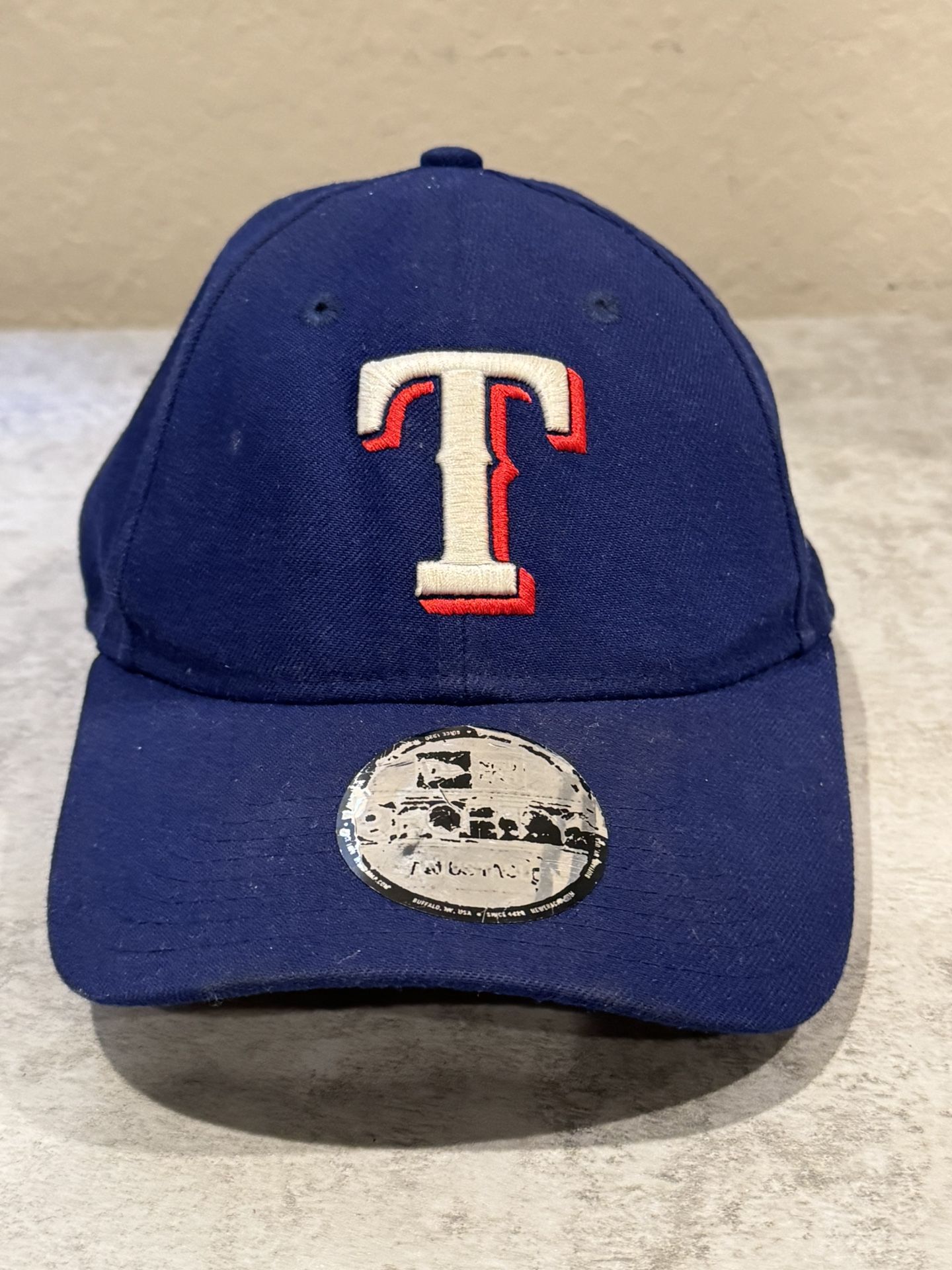 New Era 9Forty Adjustable Texas Rangers Blue White Logo Strap Cap