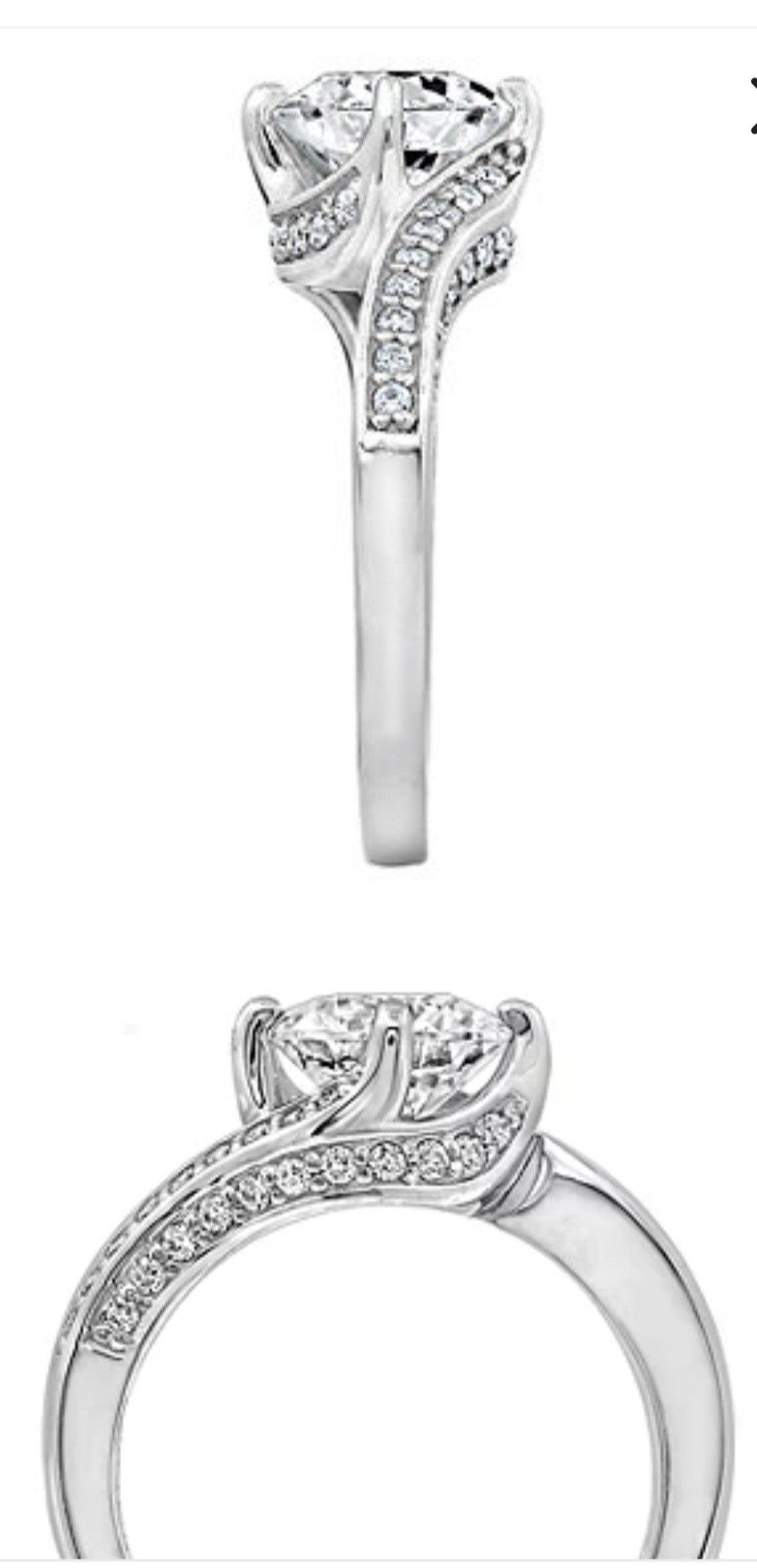 Sterling Silver Round Solitaire Ring Size 7