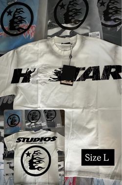 Hellstar Studios White T-Shirt Size L