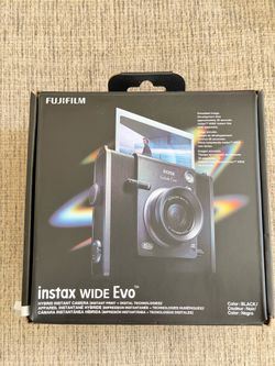 Fujifilm Instax WIDE EVO Hybrid Instant Film Camera + 30 unopened film
