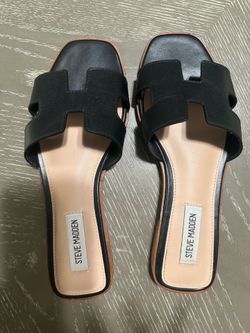 Black Sandals Steve Madden