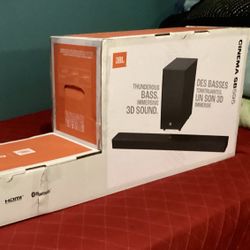 JBL Cinema SB595 3.1.2 Dolby Atmos Soundbar w/ Wireless Subwoofer - Powerful Home Theater 