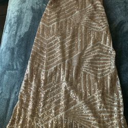Rose Gold Prom Dress Size 12