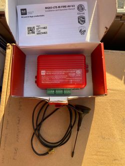 incomplete M2M Dual SIM Fire Alarm Communicator MQ03-LTE-M-FIRE-AV-V2