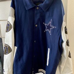 Dallas Cowboys Letterman Jacket Size: XL