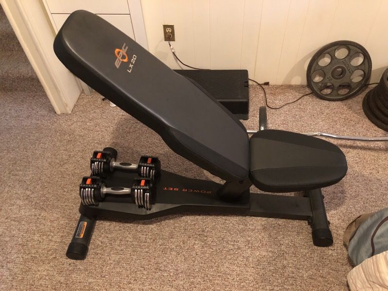 EPIC LX20 Weight Bench with Adjustable Dumbells
