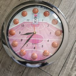 Basketball Theme Wall Clock