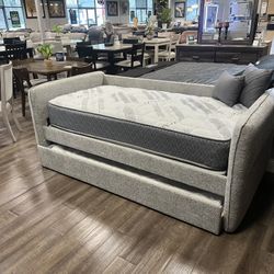 Daybed With Trundle And 2 Mattresses! 