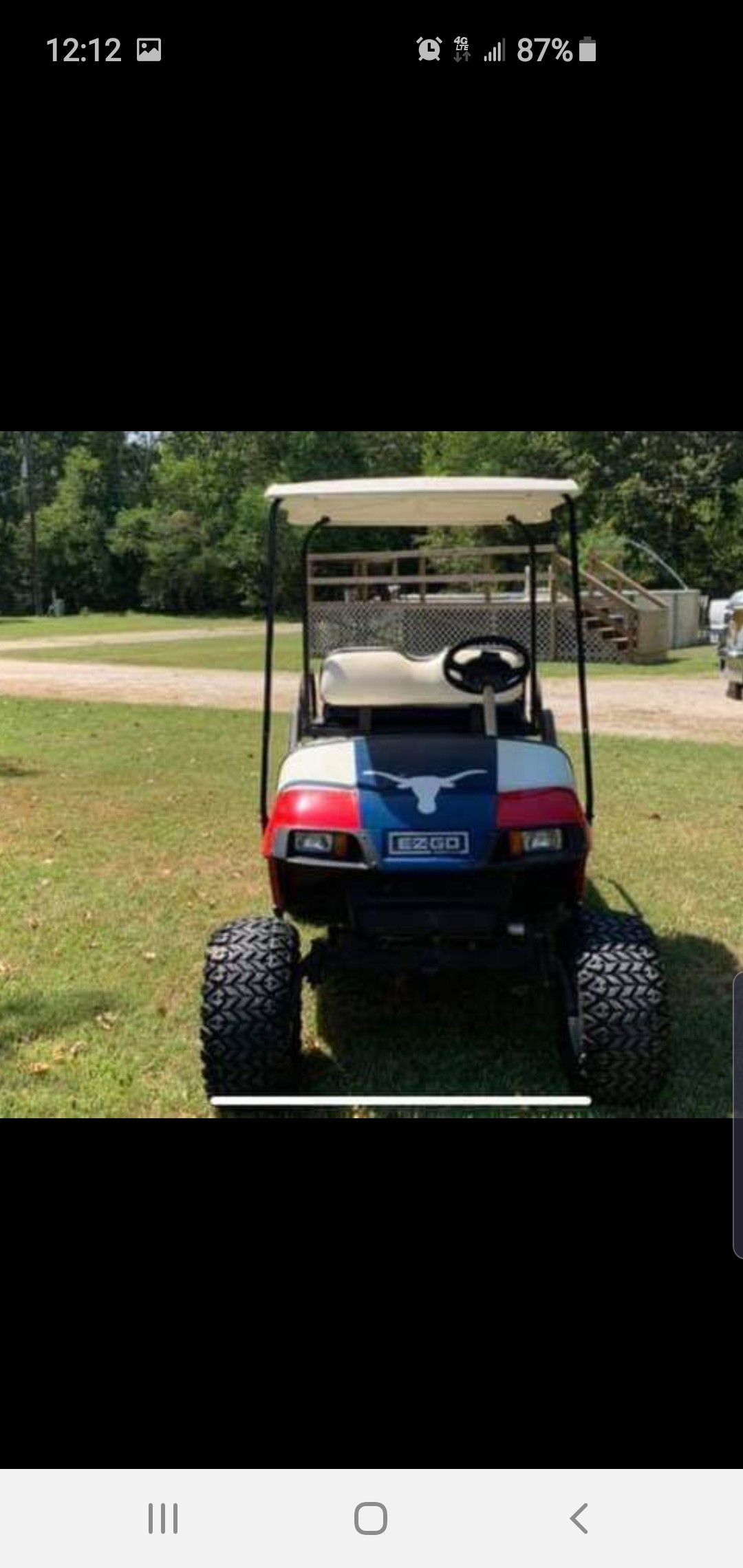 Golf cart for sale.