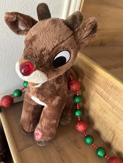 Rudolph & Clarice Stuffed Figures