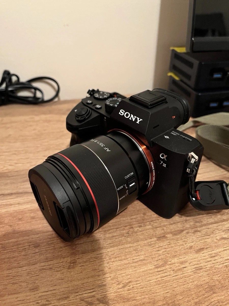 Sony A7III 24.2 MP Full Frame with Samyang AF 35mm F1.8.