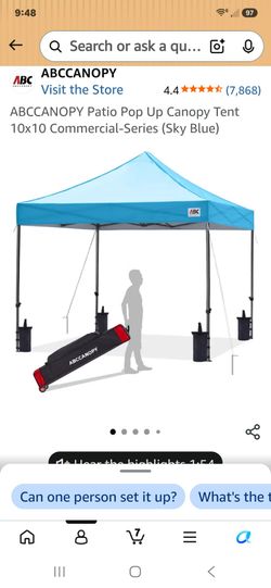 Canopy tent 10x10.