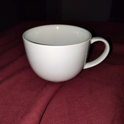 Large white Glass Cup