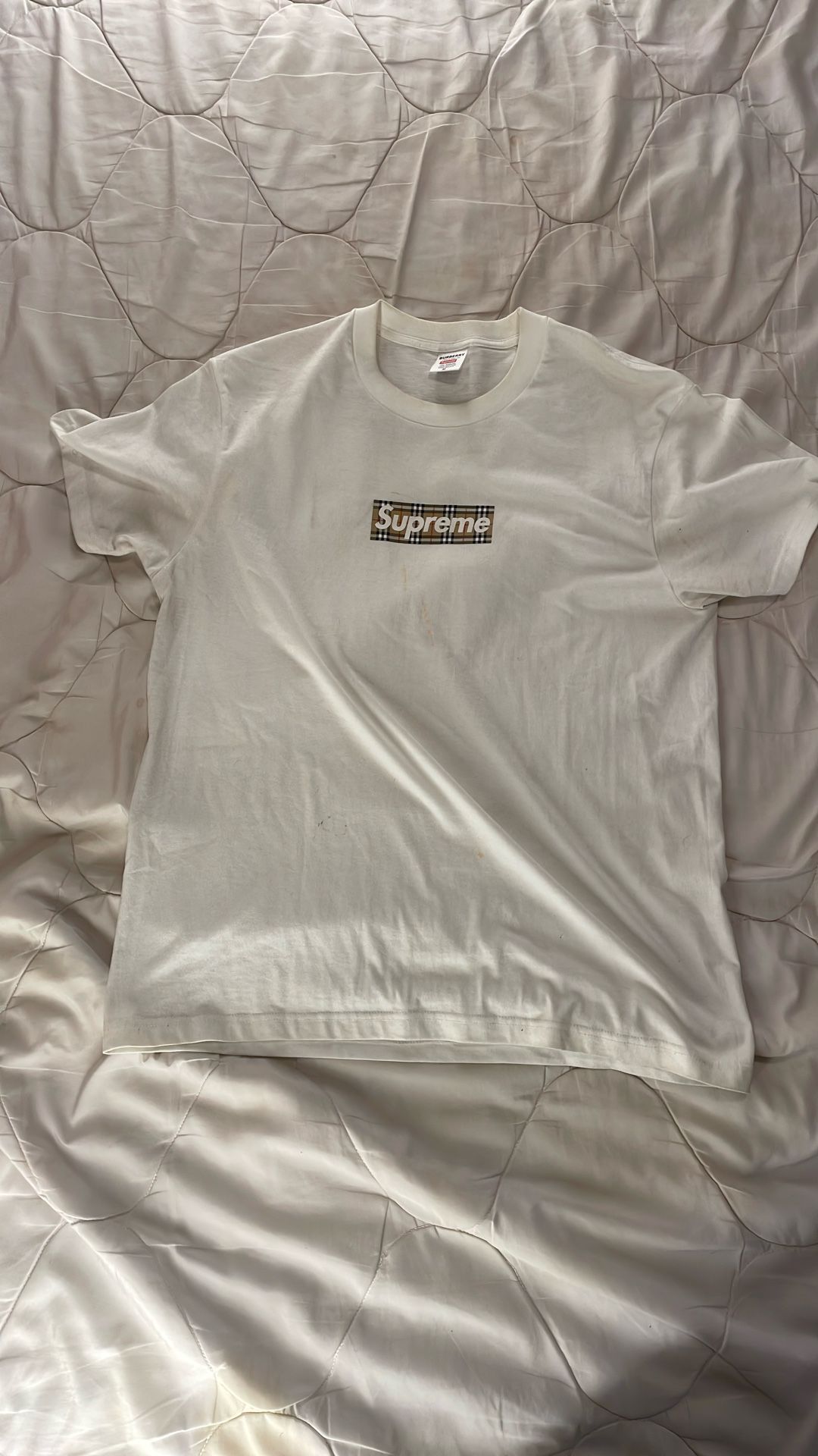 Burberry and supreme Collab shirt