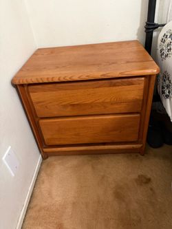 Solid Red Oak Night Stands