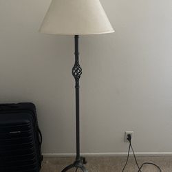 Beautiful Floor Lamp Twist Basket Wrought Iron 