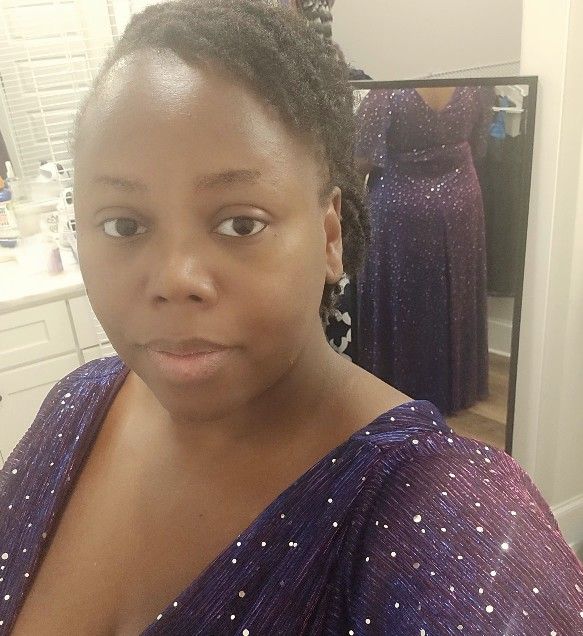 Plus size galaxy formal dress