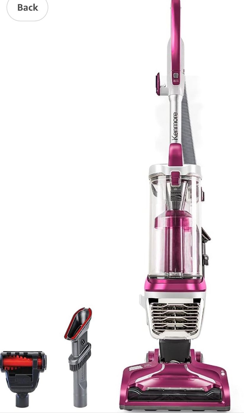 Kenmore DU5092 Bagless Upright Vacuum Lift-Up Carpet Vacuum Cleaner 2-Motor Power Suction with Hair Eliminator Brushroll, Pet Handi-Mate, 2L, Wine W/L