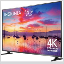 INSIGNIA 58" Class F30 Series LED 4K UHD Smart Fire TV, Voice Remote with Alexa, Stream Live TV Without Cable 