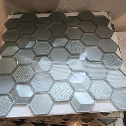 Anthology Tile - Monet Magic - Foggy Hex Mosaic 40 sheets - 40 square feet total