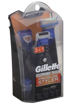 Gillette proglide styler and two eight pack razorsl