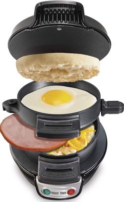Hamilton Beach Breakfast Sandwich Maker with Egg Cooker Ring